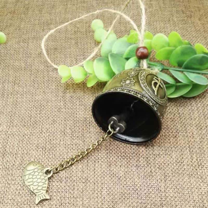 Buddha Stones Feng Shui Bouddha Koi Poisson Dragon Éléphant Carillon à Vent Cloche Chance Décoration Murale à Suspendre - image 3