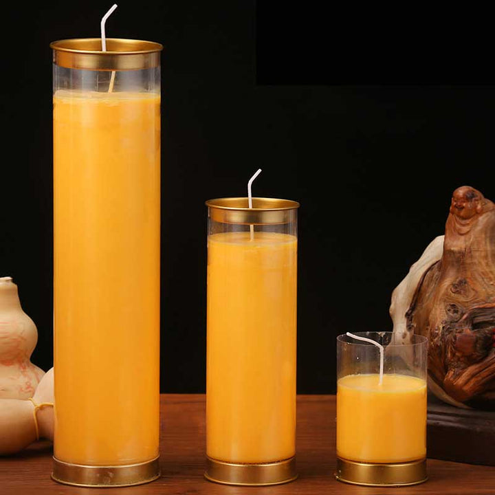 Bougie d'autel de prière de méditation Objets d'utilisation pour rituels de temple bouddhiste - image 15