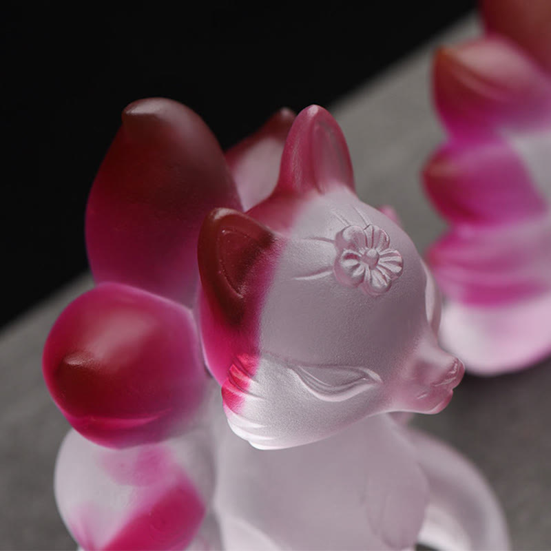 Buddha Stones Petit renard à neuf queues Succès Force Figurine Décoration de la maison - image 6