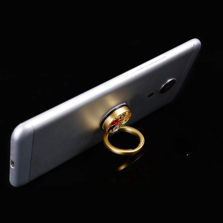 Support de téléphone tibétain Om Mani Padme Hum Peace Ring Support de téléphone universel Décorations