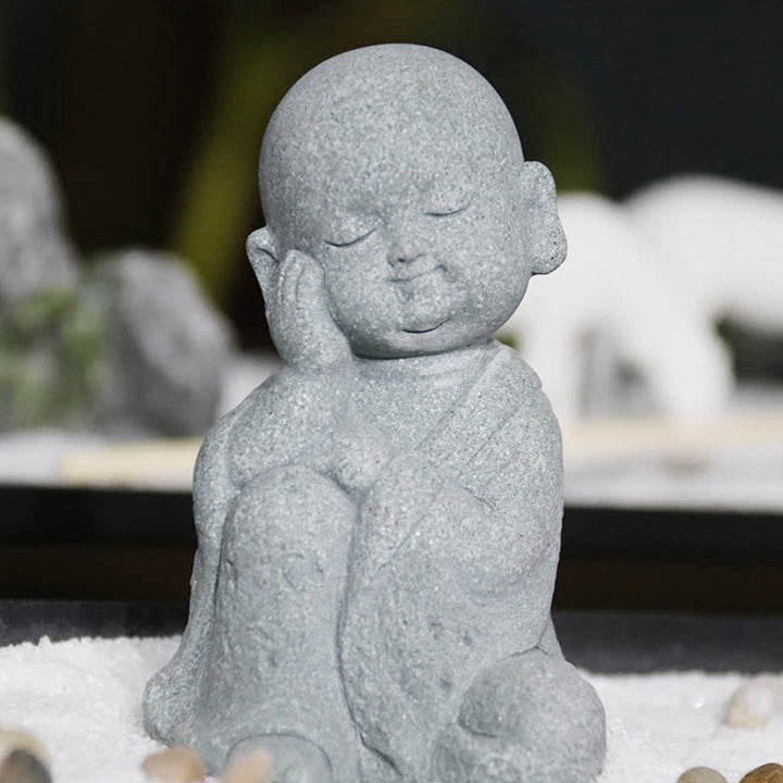 Buddha Stones Méditation Prière Statue de Bouddha Compassion Décoration de la maison