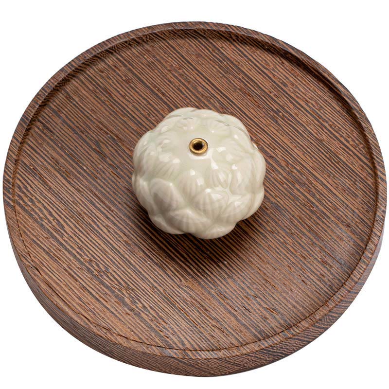 Brûleur d'encens en céramique en forme de mini Buddha Stones