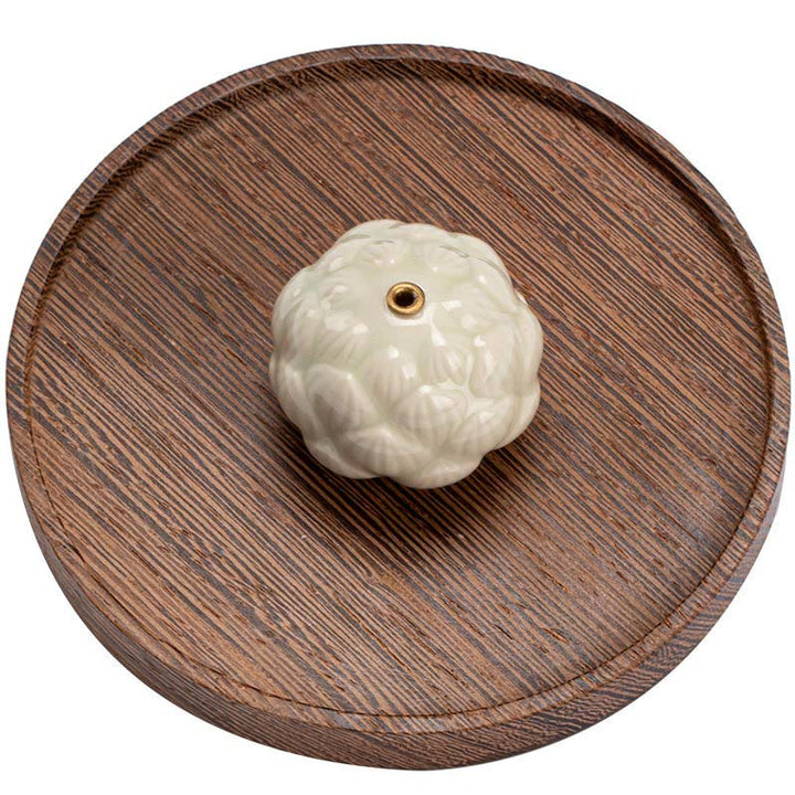 Brûleur d'encens en céramique en forme de mini Buddha Stones