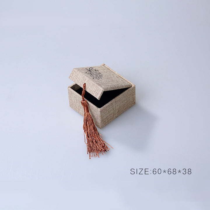 Coffret de rangement pour bijoux motif lotus Buddha Stones Coffret cadeau pompons - image 3