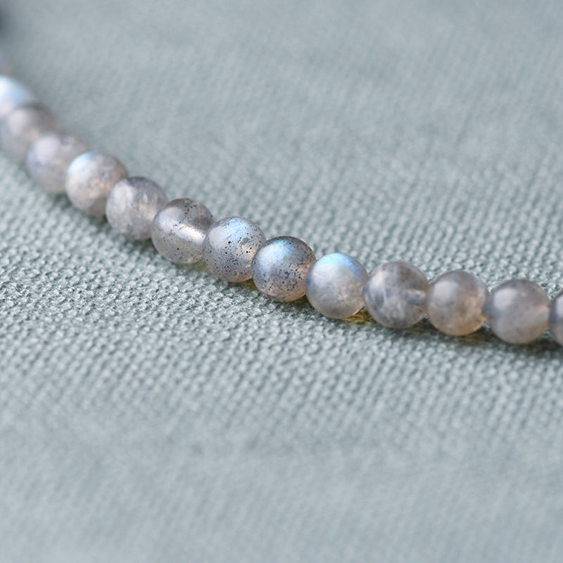 Bracelet apaisant et positif en Buddha Stones, pierre de lune, lazurite et lapis-lazuli - image 14