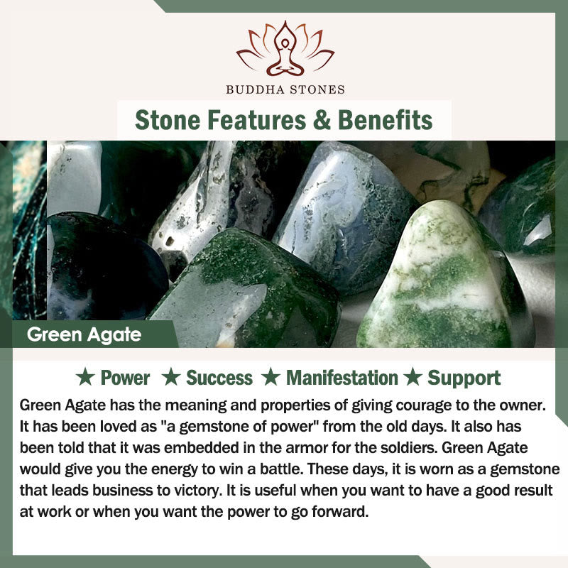 Buddha Stones pendentif bénédiction en aventurine verte naturelle, améthyste, quartz rose