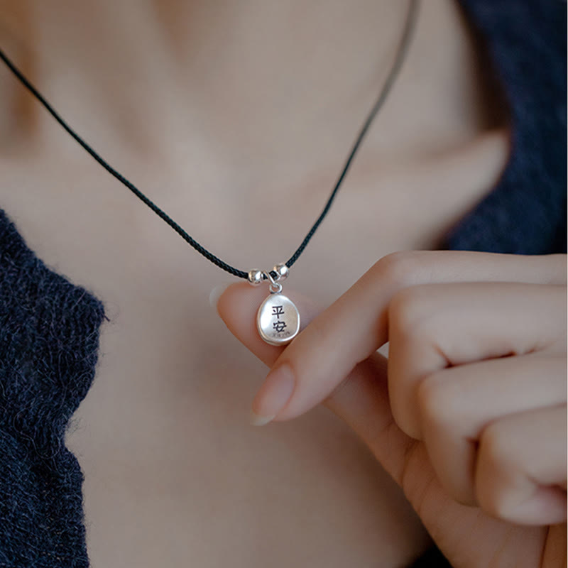 Collier pendentif en argent sterling 925 Buddha Stones en argent sterling 999, symbole de la paix et de la joie, symbole de la chance et de la fortune