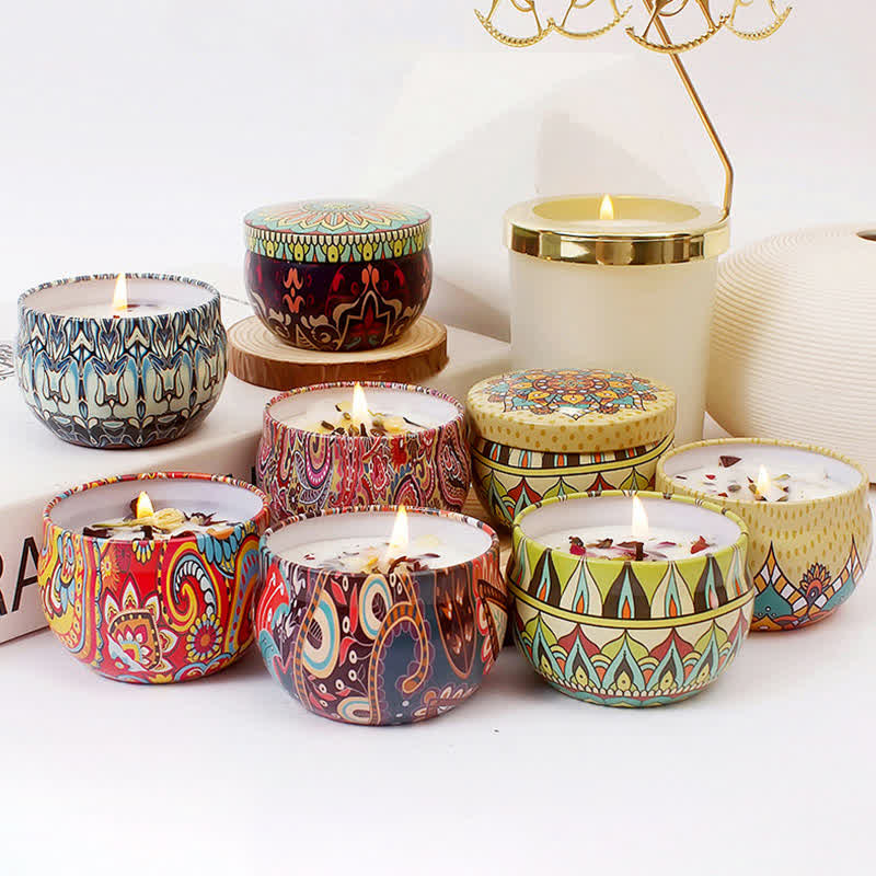 Bougie parfumée à la cire de soja au thé blanc, fleur de gingembre, lavande et gardénia, cadeau pour la famille et les amis - image 2