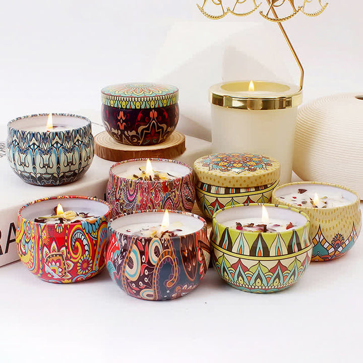 Bougie parfumée à la cire de soja au thé blanc, fleur de gingembre, lavande et gardénia, cadeau pour la famille et les amis - image 2