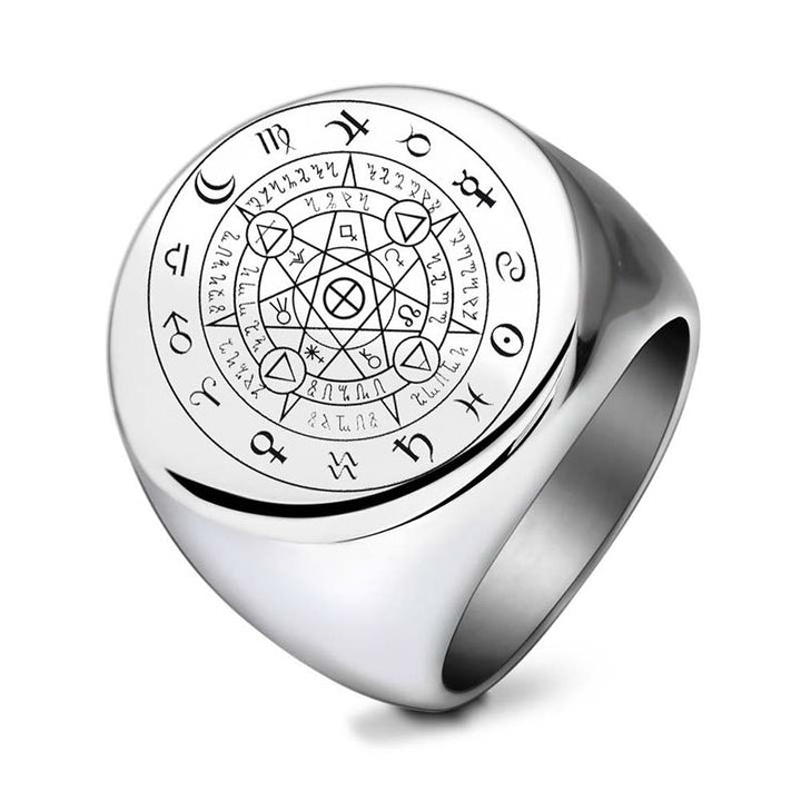 Bague de protection et de bénédiction des 12 constellations du zodiaque de Buddha Stones