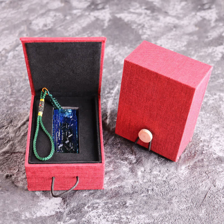 Pièce d'art en cristal Liuli faite à la main Feng Shui Décoration de bureau à domicile - image 17