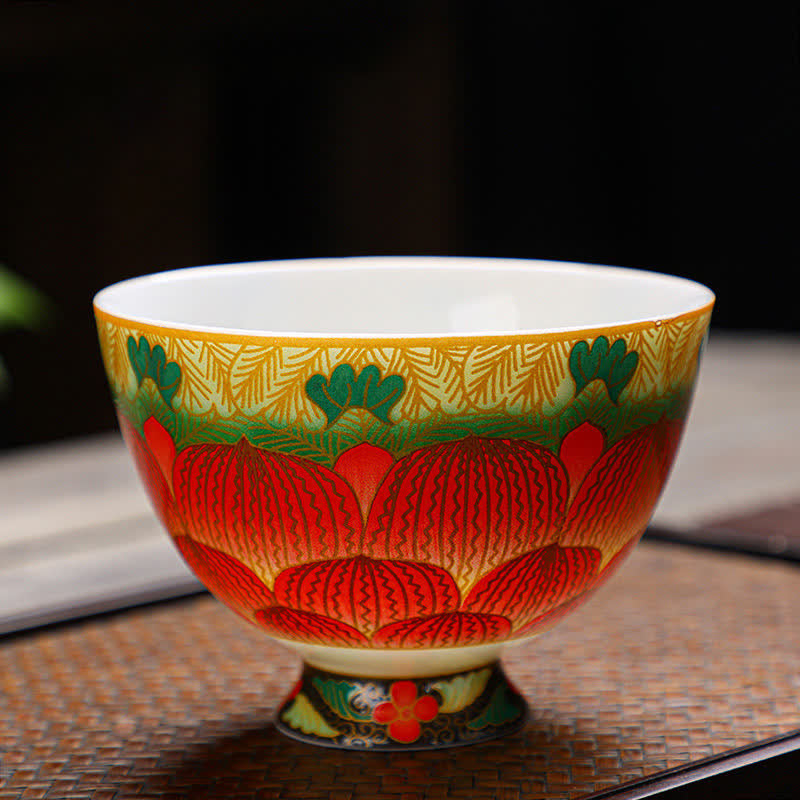 Tasse à thé en céramique Buddha Stones Lotus 100 ml