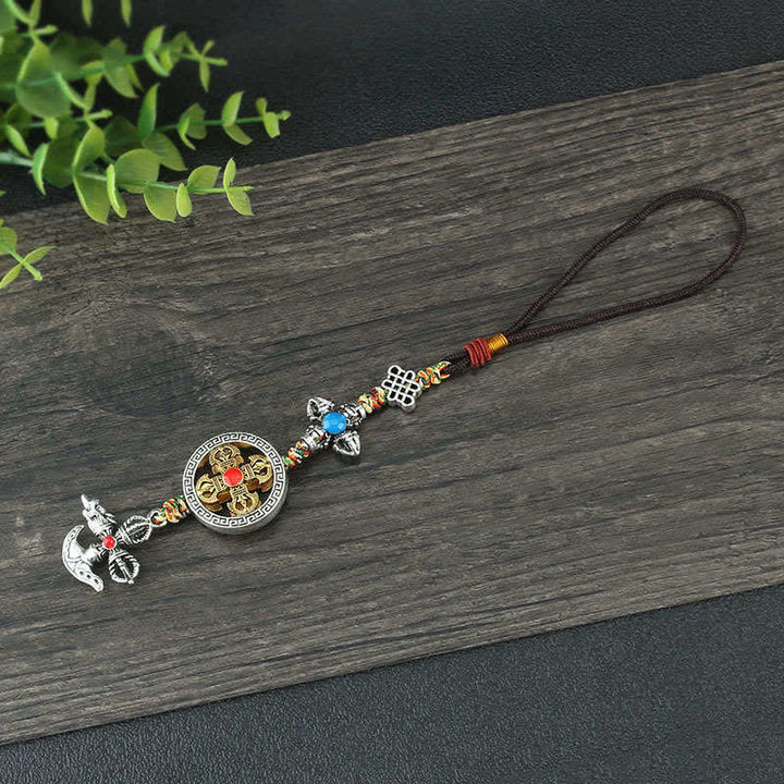 Décoration de voiture à suspendre avec le pouvoir spirituel du Tibet Vajra