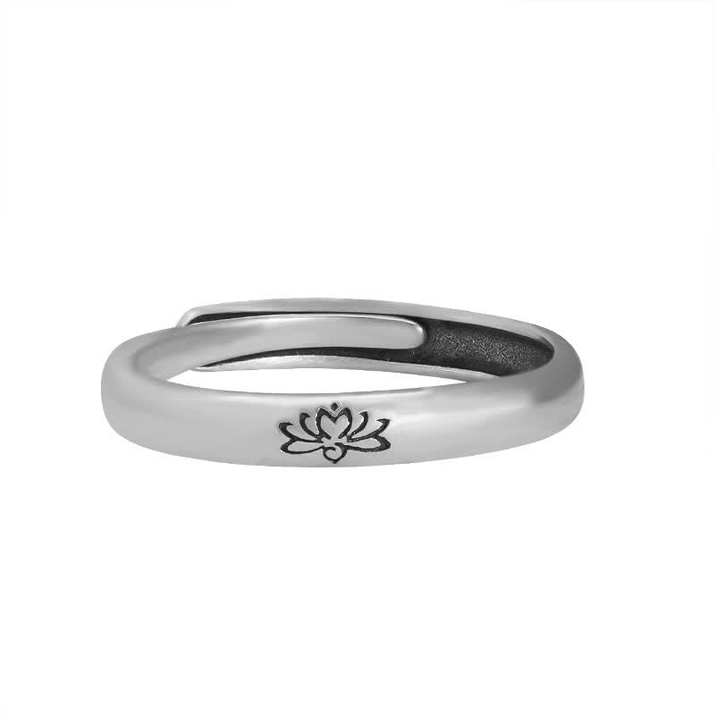Bague d'illumination en argent sterling 925 avec Buddha Stones et fleur de lotus - image 8