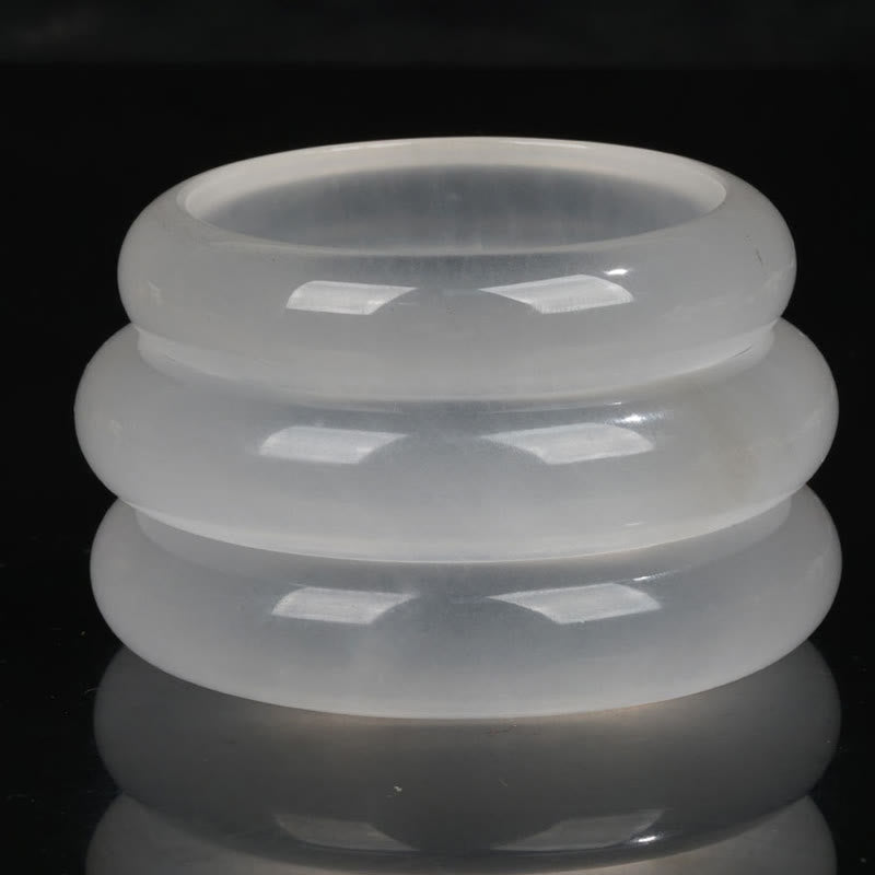 Bracelet porte-bonheur en jade doré translucide naturel avec Buddha Stones - image 2