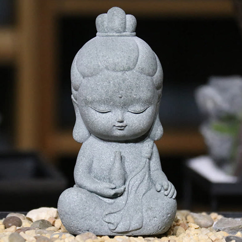 Buddha Stones Méditation Statue de Bouddha Compassion Décoration de la maison - image 5