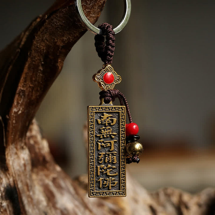 Porte-clés avec bénédiction de la paix Namo Amitabha - image 1