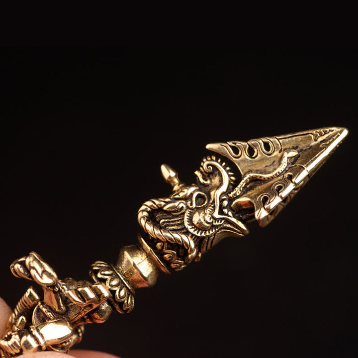 Collier pendentif tibétain Ganesh Ganpati éléphant dieu de la richesse Dorje Vajra pouvoir spirituel - image 7