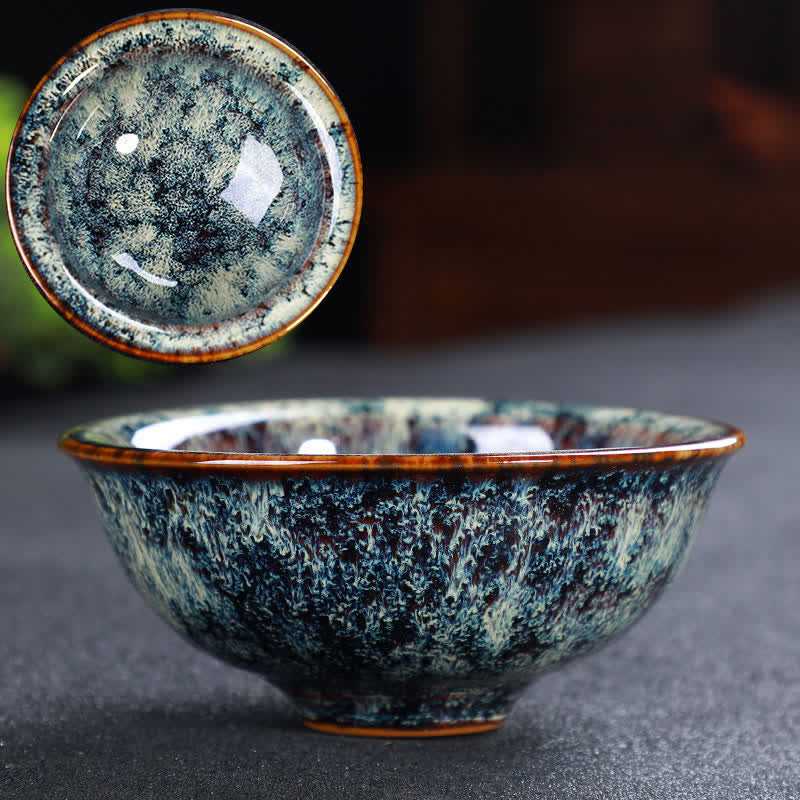 Tasse à thé en céramique colorée avec Buddha Stones pour la maison et le bureau