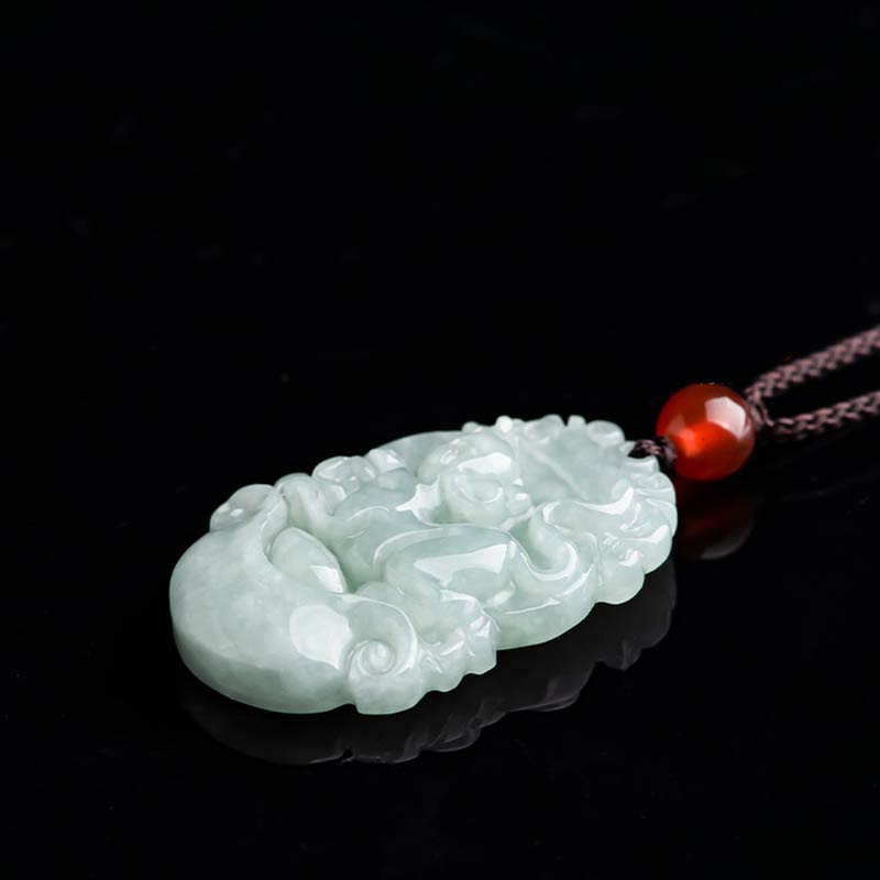 Collier avec pendentif en jade naturel et Buddha Stones représentant les 12 signes du zodiaque chinois - image 3
