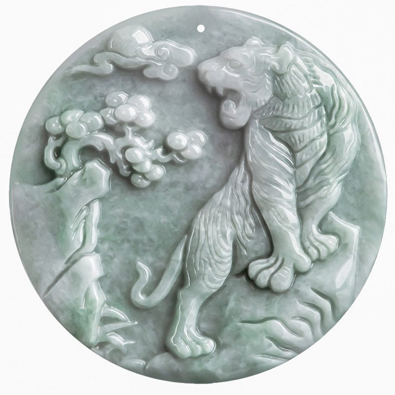 Collier pendentif en corde de protection en jade du tigre du zodiaque chinois Buddha Stones - image 10