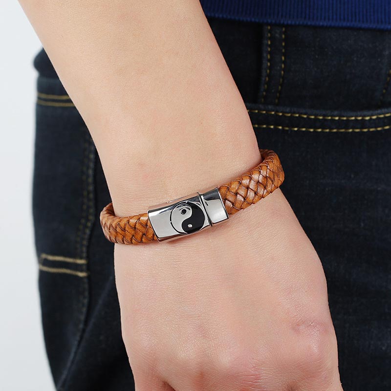 Bracelet d'équilibre FengShui Yin Yang Buddha Stones