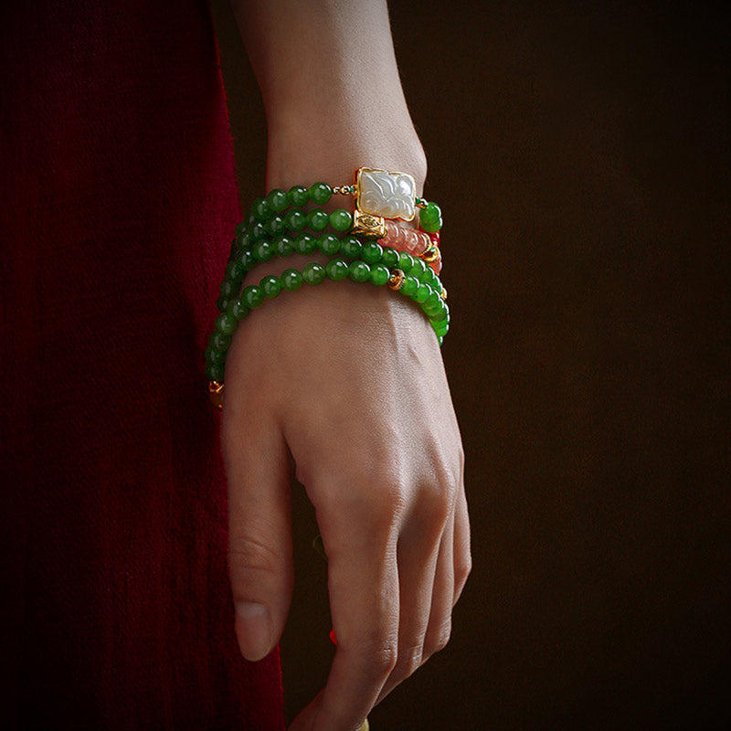 Bracelet Mala Buddha Stones