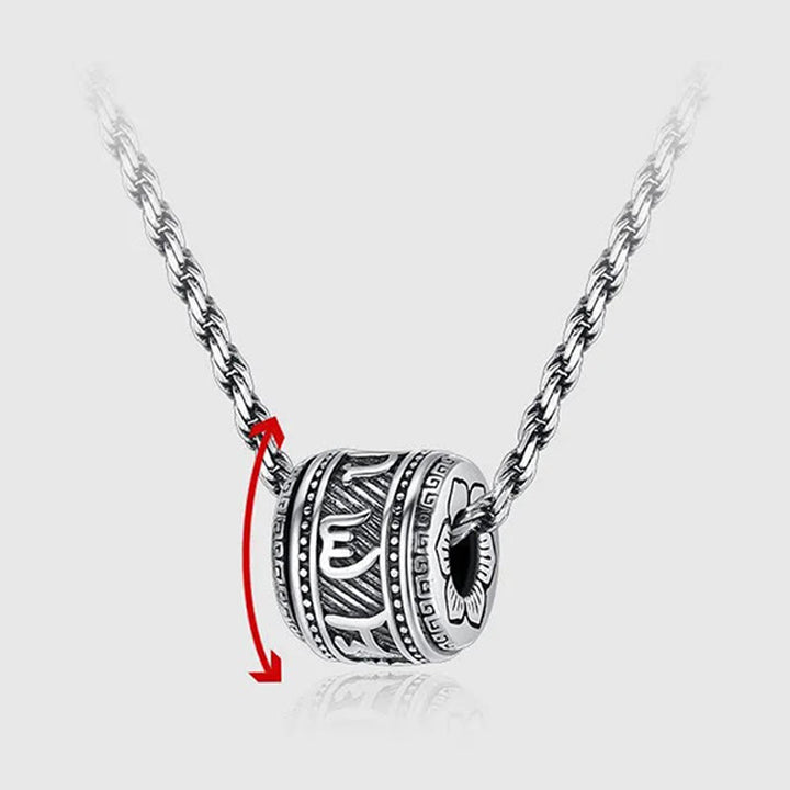 Collier pendentif de protection Om Mani Padme Hum en Buddha Stones du Tibet - image 3