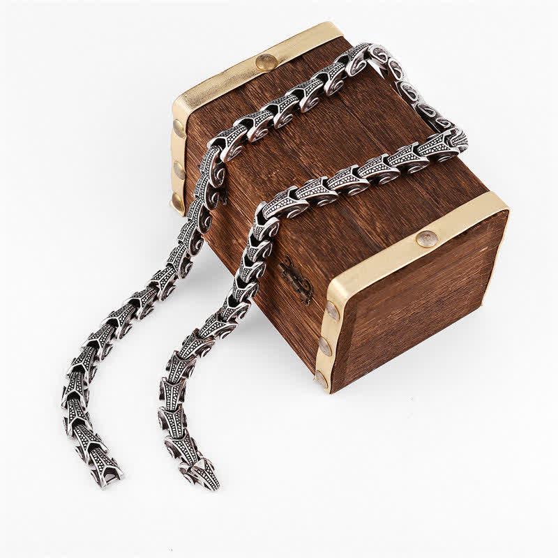 Collier pendentif de protection en acier titane avec motif de dragon et Buddha Stones - image 17