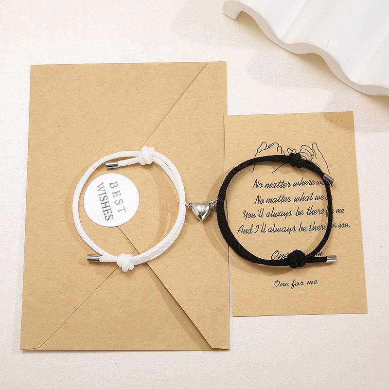Lot de 2 bracelets magnétiques pour couple