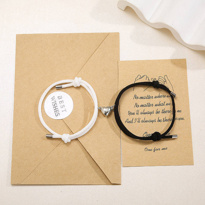 Lot de 2 bracelets magnétiques pour couple