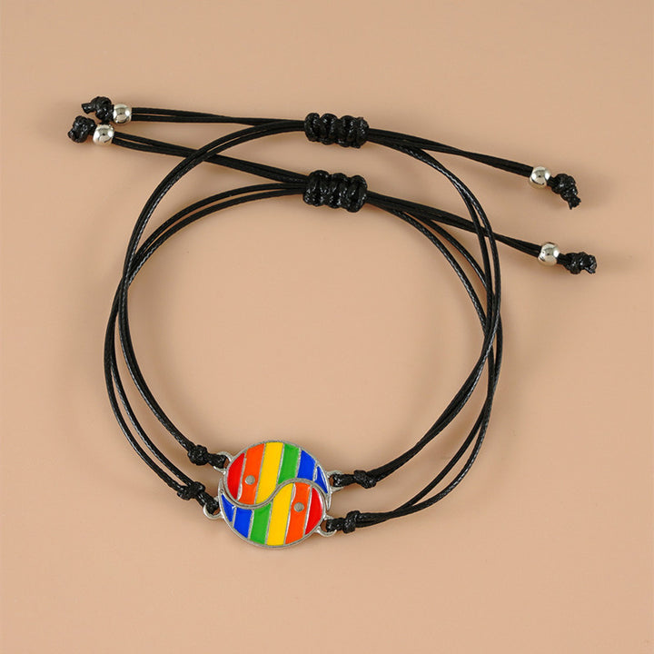 Bracelet couple Yin Yang Hématite Buddha Stones 2 pièces