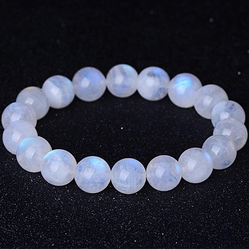 Bracelet de prospérité en pierre de lune naturelle de Buddha Stones - image 5