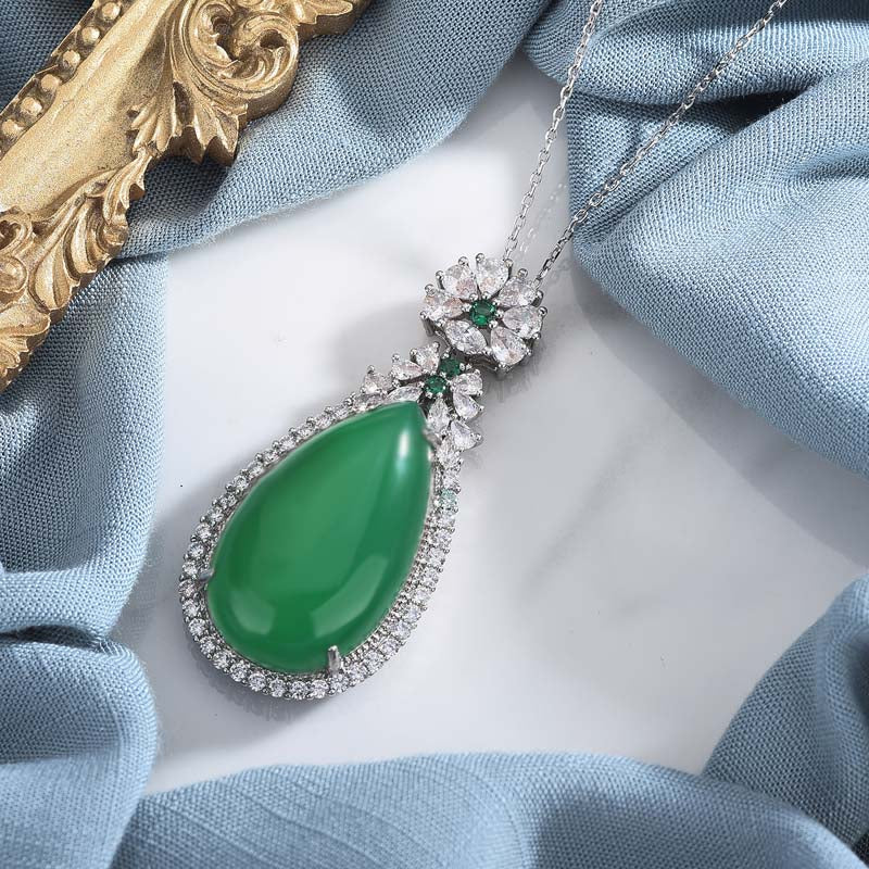 Collier Harmonie en Jade Cyan