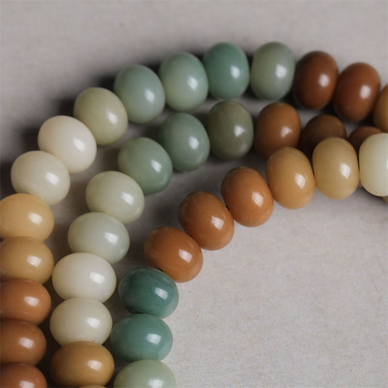 Bracelet de paix gravé à la main Buddha Stones 108 perles Mala dégradées Bodhi Seed Bouddha - image 4