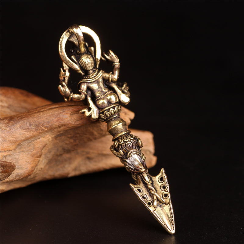 Collier pendentif tibétain Ganesh Ganpati éléphant dieu de la richesse Dorje Vajra pouvoir spirituel - image 16