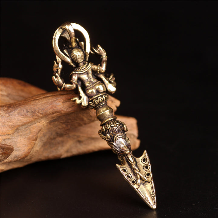 Collier pendentif tibétain Ganesh Ganpati éléphant dieu de la richesse Dorje Vajra pouvoir spirituel - image 16