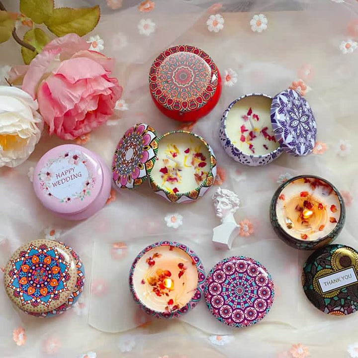 Bougie parfumée à la cire de soja au thé blanc, fleur de gingembre, lavande et gardénia, cadeau pour la famille et les amis - image 35