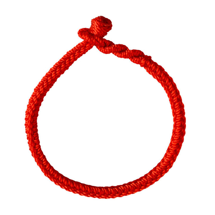 Bracelet tibétain en corde tressée à huit fils avec nœud de paix et protection fait main en Buddha Stones