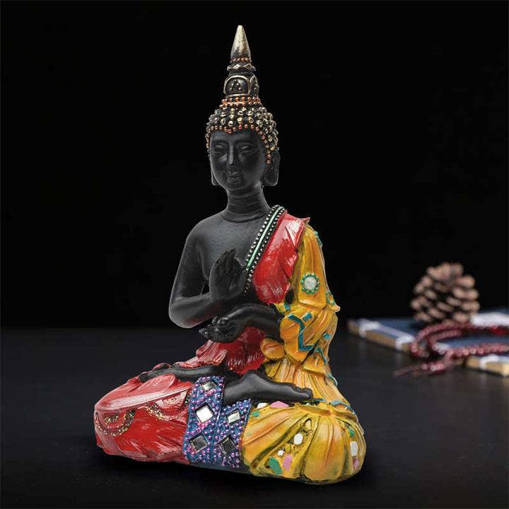 Statue décorative en résine de Bouddha thaïlandais Sérénité