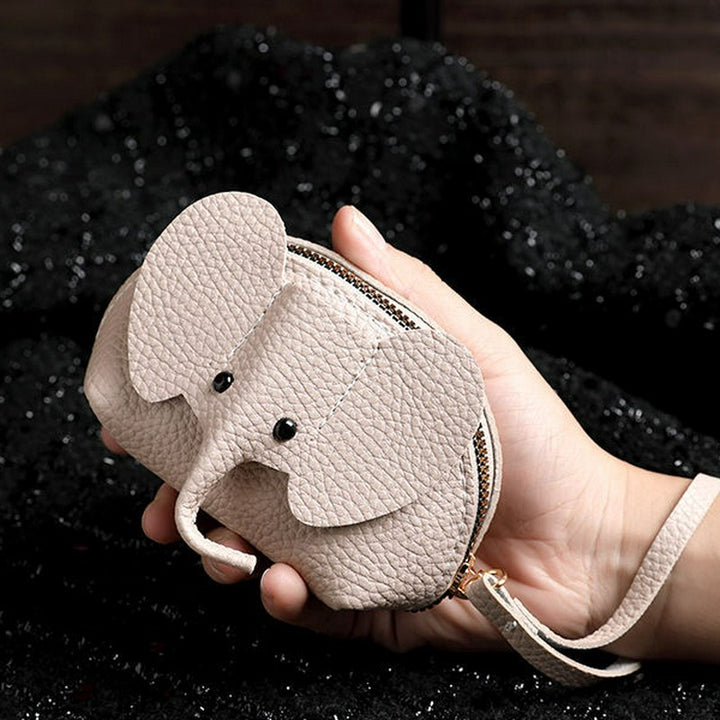 Buddha Stones Portefeuille dragonne en cuir PU avec éléphant porte-bonheur - image 2