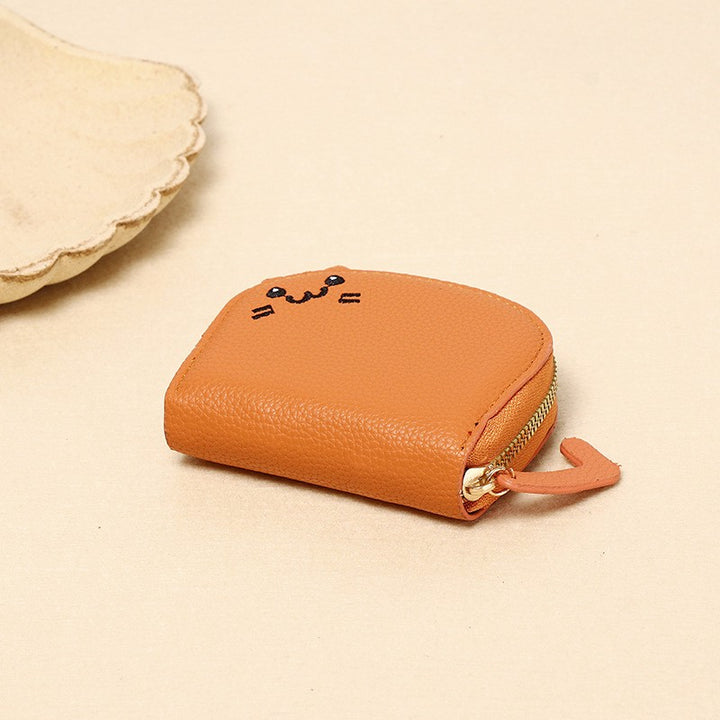 Buddha Stones sac à main compact en cuir PU avec broderie oreilles de chat - image 5