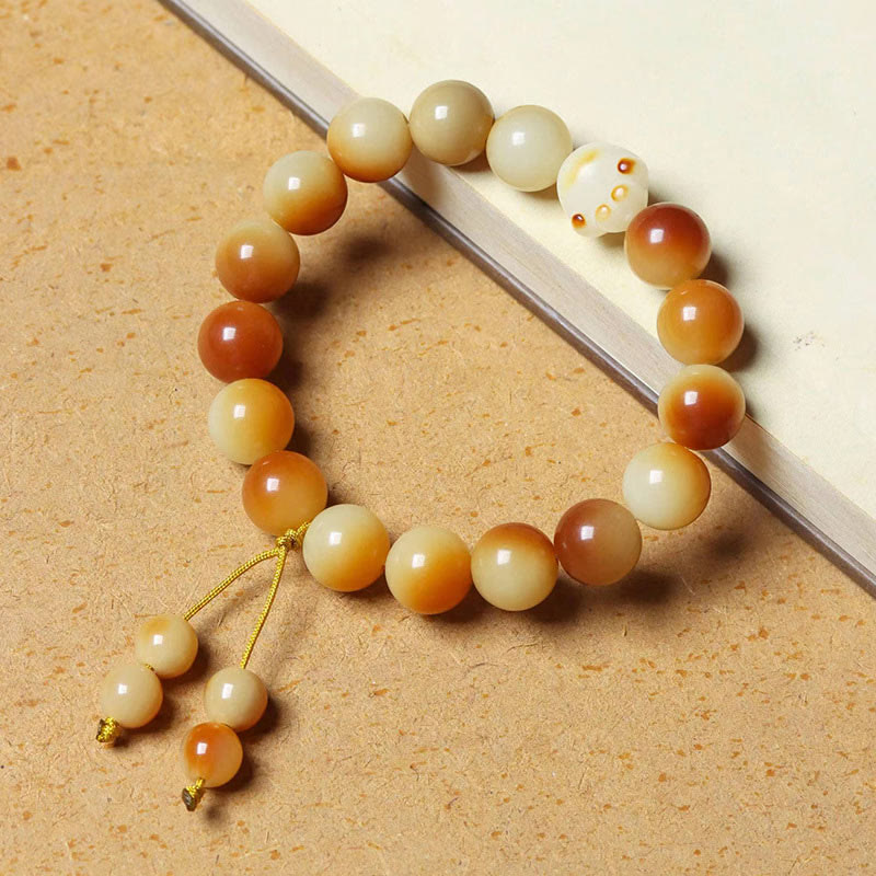 Bracelet de sagesse et de paix en Buddha Stones de Bodhi naturelles