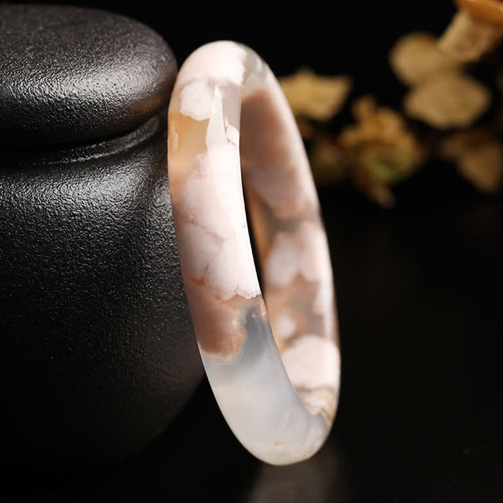 Bracelet de paix en agate Sakura naturelle