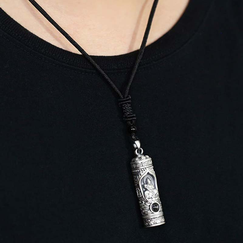 Collier avec pendentif de prospérité et projection de Bouddha du zodiaque chinois - image 2