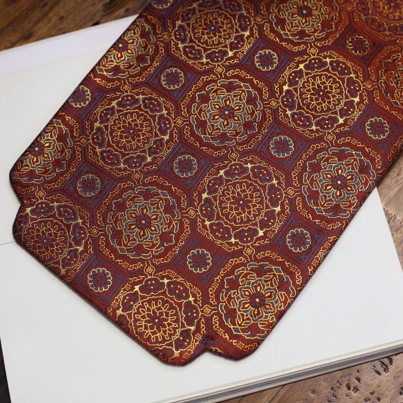 Dessous de verre élégant à motif de brocart floral pour tasse à thé