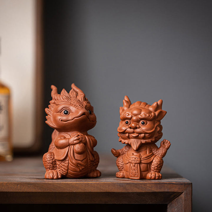 Figurine en argile violette Buddha Stones bonheur et une richesse - image 0