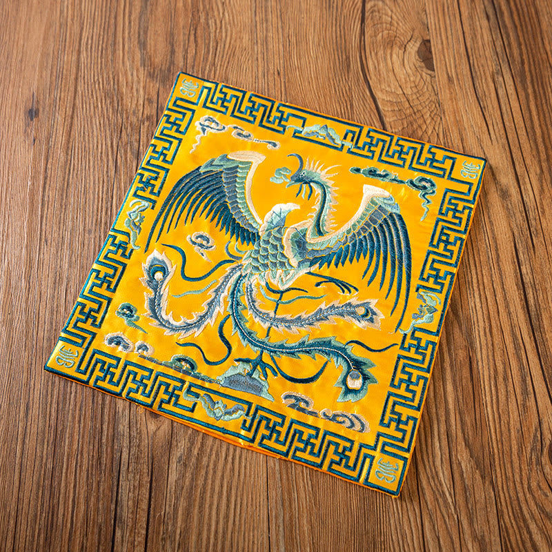 Dessous de Buddha Stones Phoenix Dragon Kirin Dessous de verre pour tasse à thé Dessous de verre Kung Fu