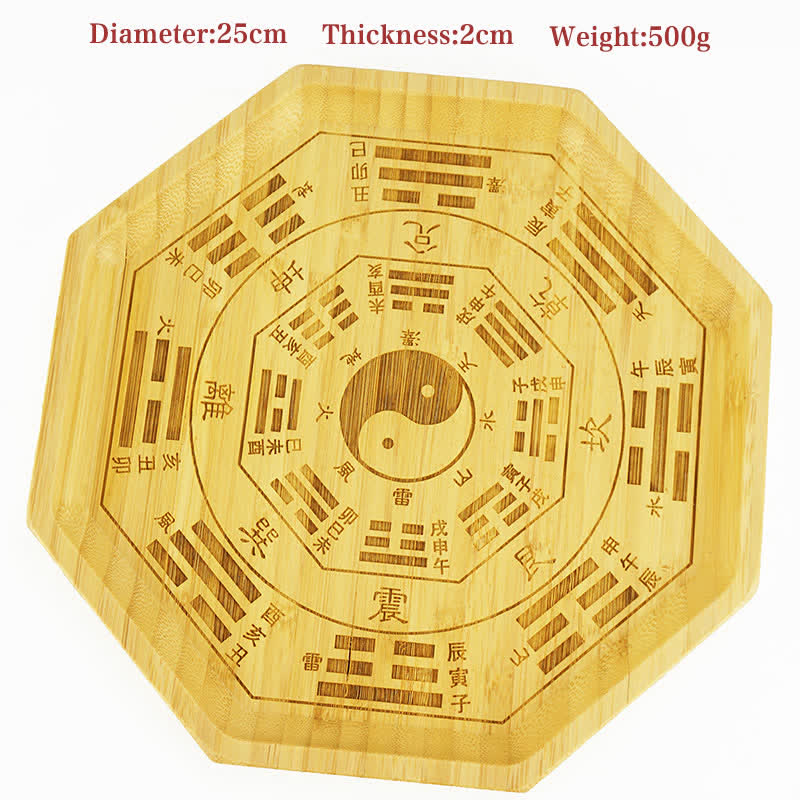 Carte Feng Shui Bambou Bagua Carte Harmonie Énergie - Carte Bagua 25 cm - image 28