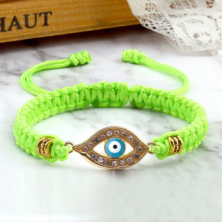 Bracelet en corde avec Buddha Stones pour éloigner le mauvais œil et les mauvais esprits
